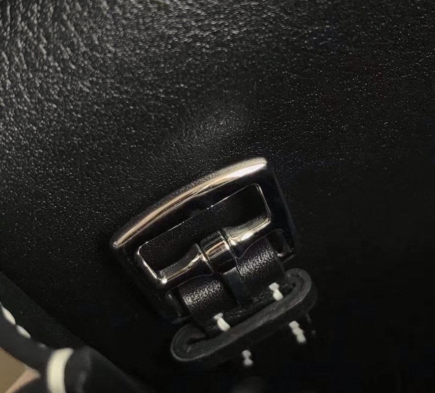 Hermes Black Halzan 31 bag