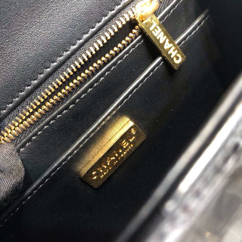 Chanel Alligator Mini Classic Flap Bag Black