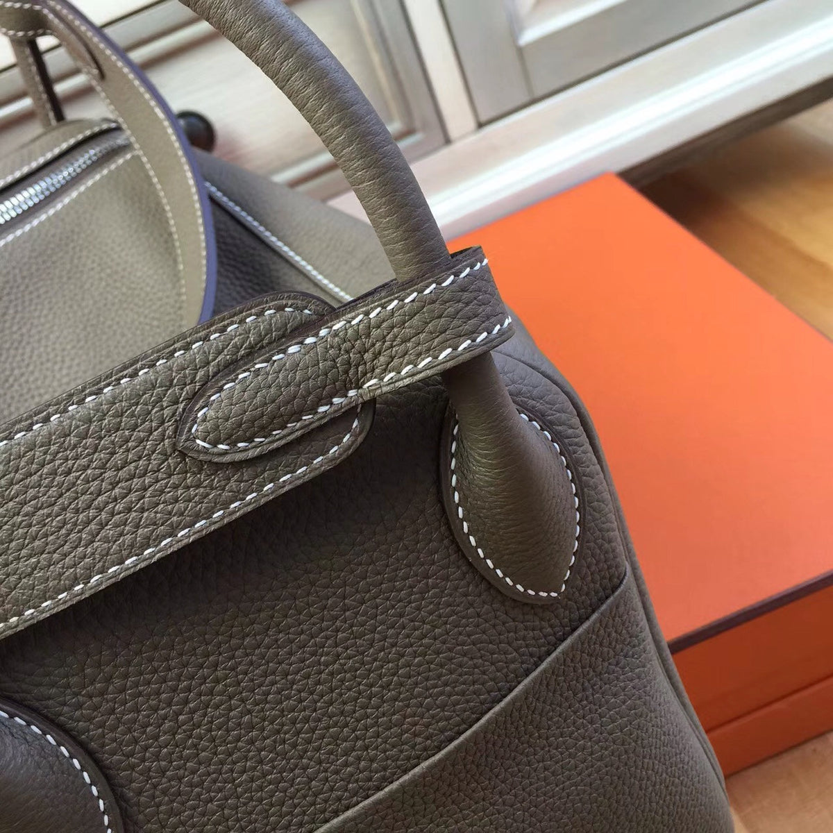 Hermes Lindy 30 Grey Togo Palladium Hardware