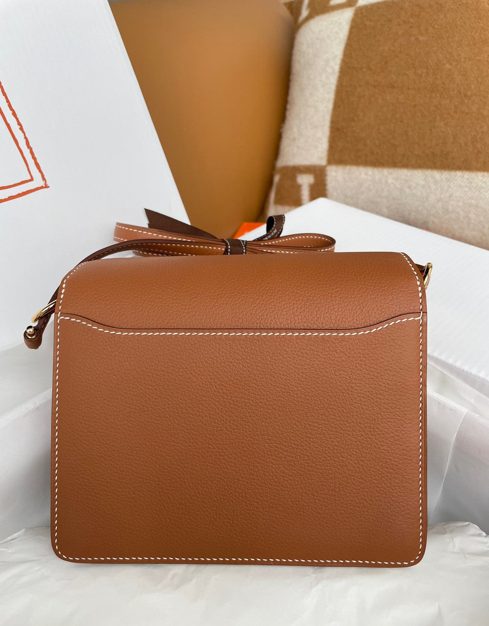 Hermes Gold Togo Gold Hardware Roulis Mini 18/19 Handbag