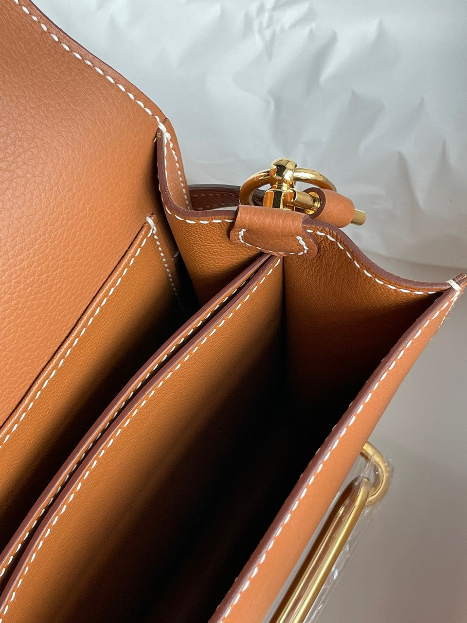Hermes Gold Togo Gold Hardware Roulis Mini 18/19 Handbag