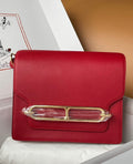 Hermes Red Togo Gold Hardware Roulis 23 Handbag