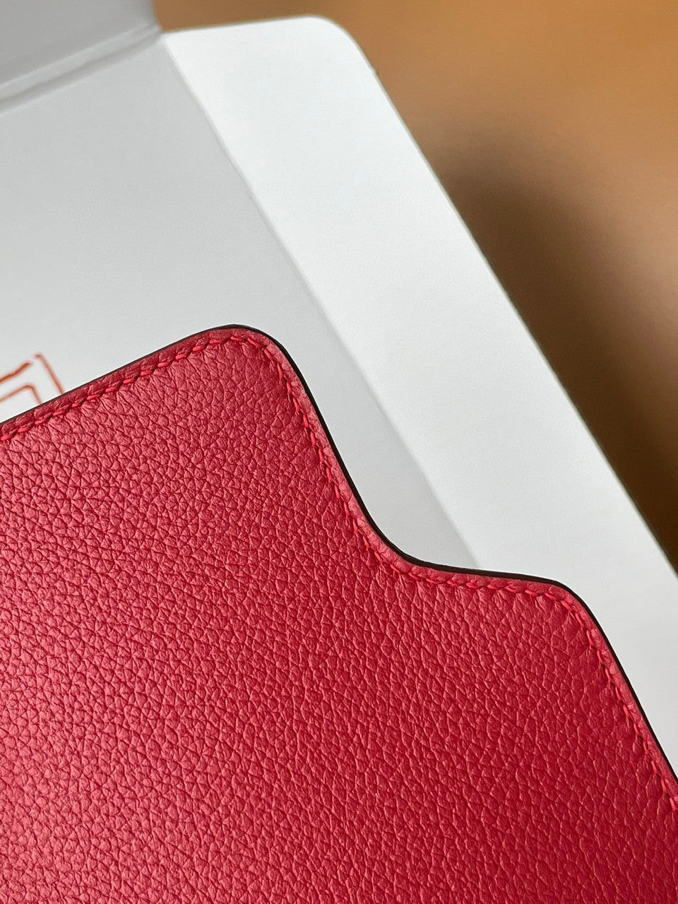 Hermes Red Togo Gold Hardware Roulis 23 Handbag