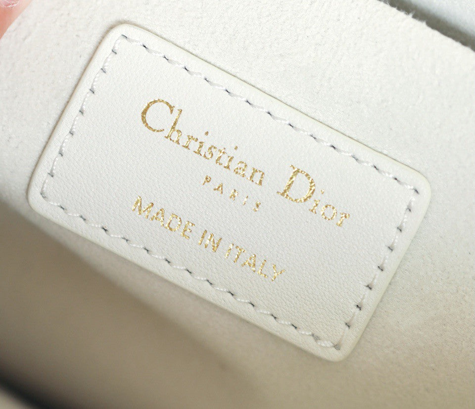 Christian Dior Book Tote small Macrocannage latte calfskin