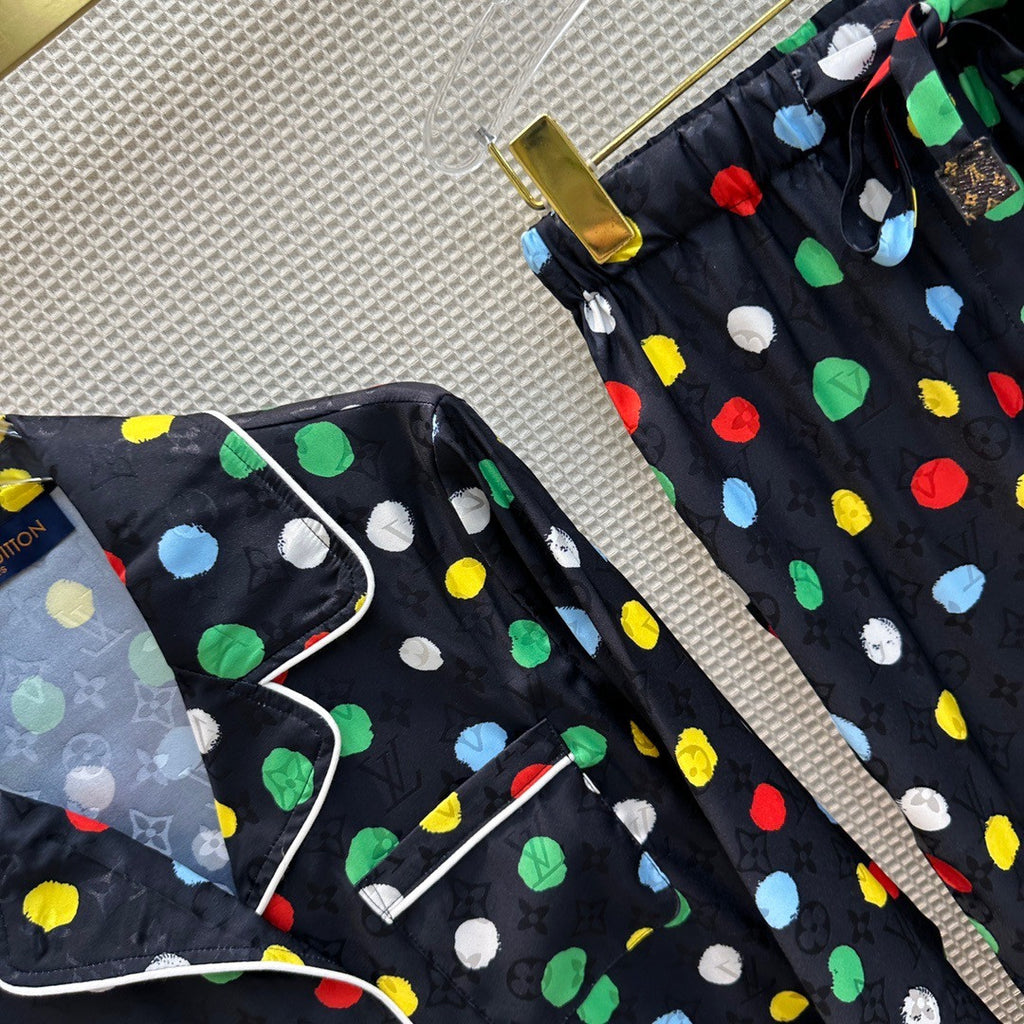 Louis Vuitton Yayoi Kusama 1AB7Y4 LV X YK PAINTED DOTS PAJAMA SET