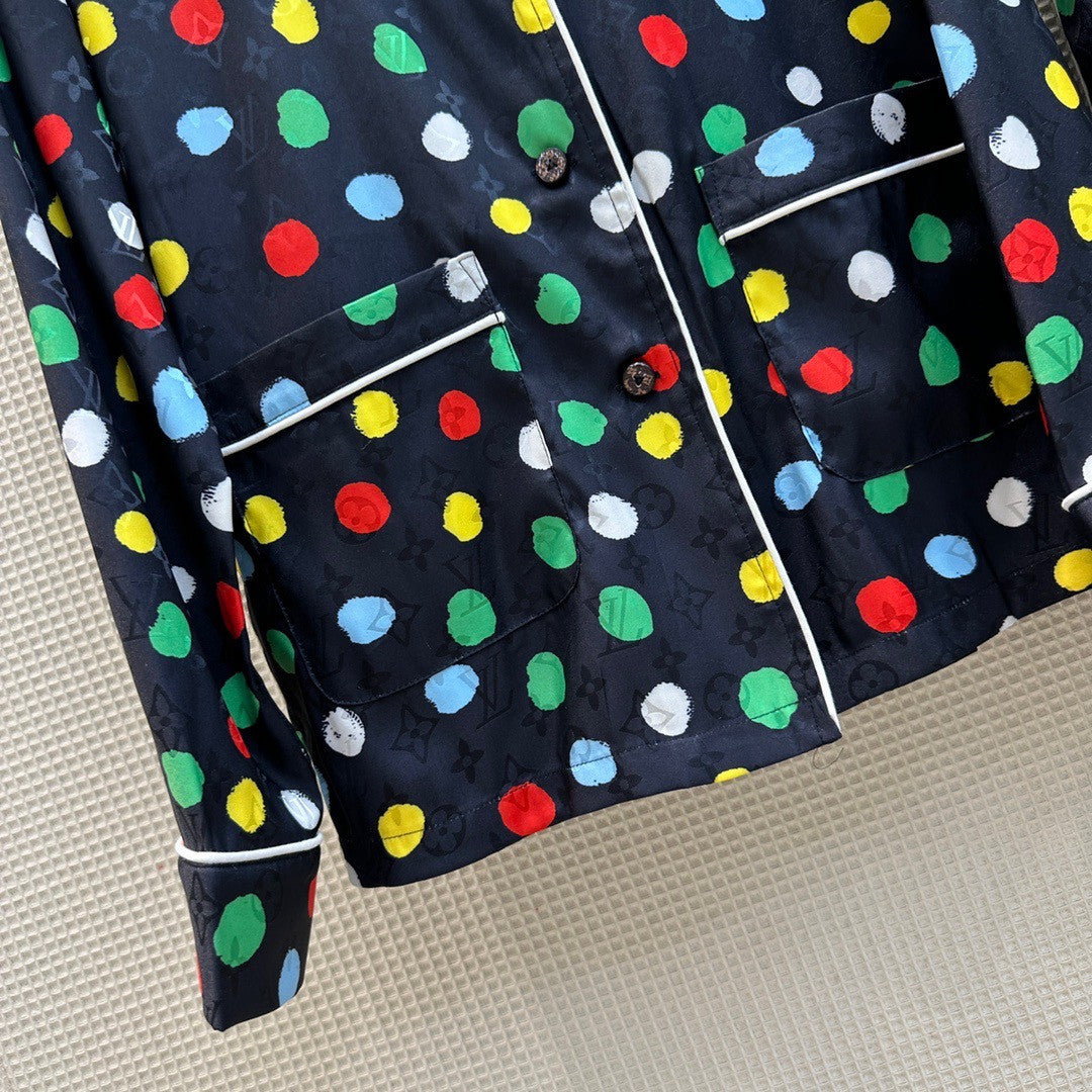 Louis Vuitton Yayoi Kusama 1AB7Y4 LV X YK PAINTED DOTS PAJAMA SET