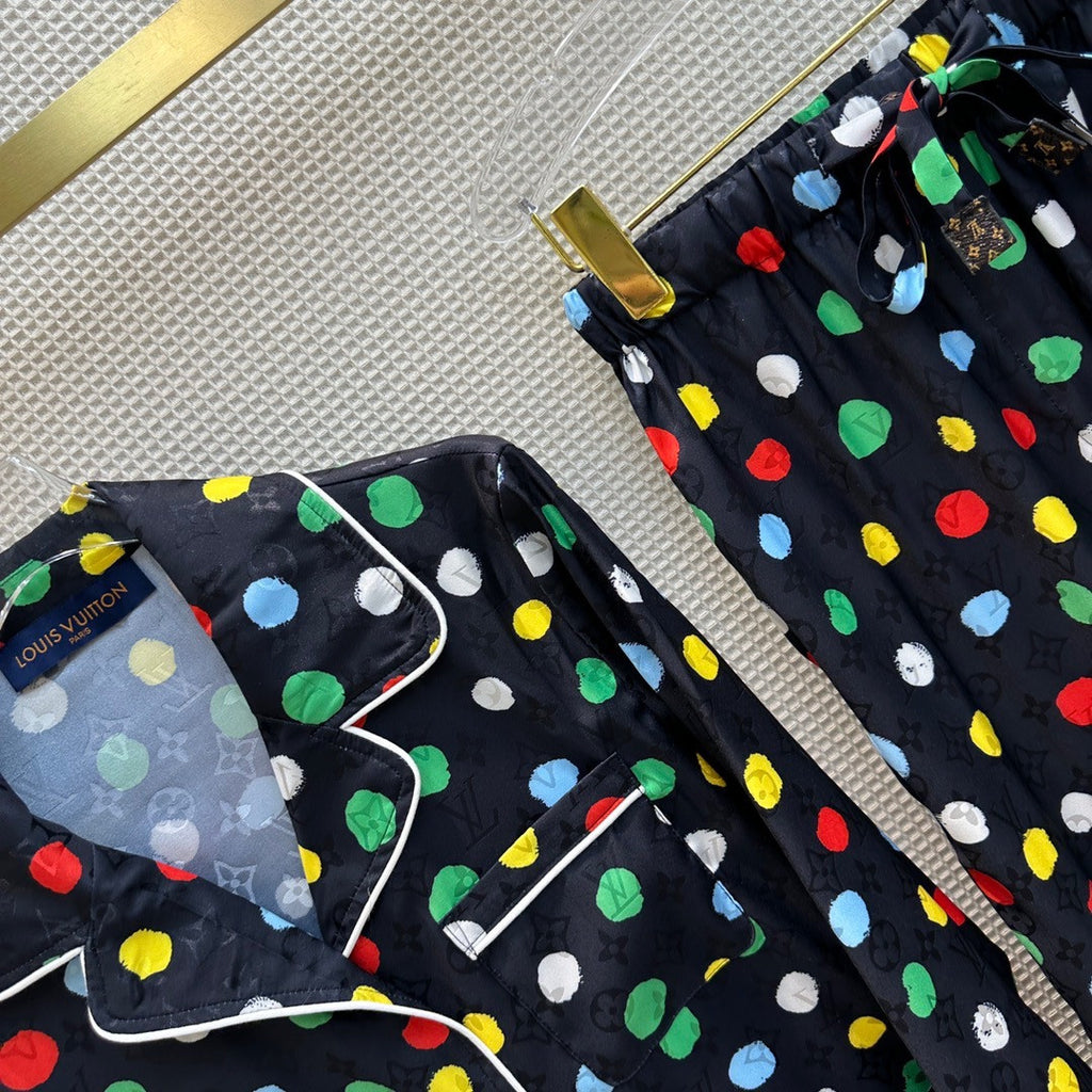 Louis Vuitton Yayoi Kusama 1AB7Y4 LV X YK PAINTED DOTS PAJAMA SET