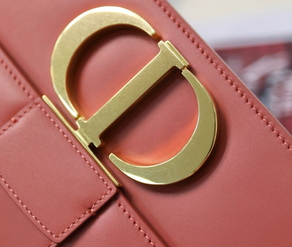 Christian Dior 30 MONTAIGNE CALFSKIN BAG GOLDEN SADDLE 2024