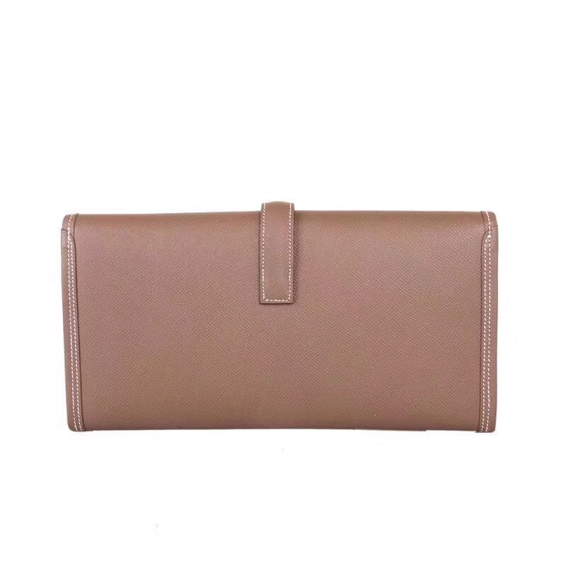 Hermes Etoupe Jige Elan clutch