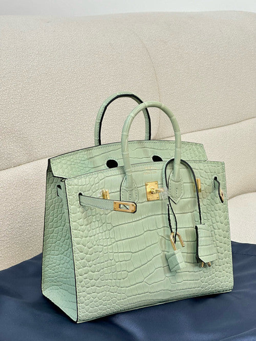 Hermès Birkin 20 Mint Alligator Gold Hardware