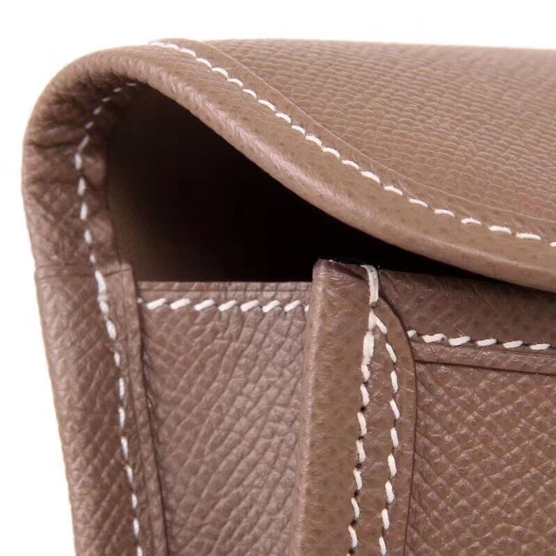 Hermes Etoupe Jige Elan clutch