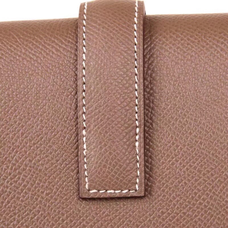 Hermes Etoupe Jige Elan clutch