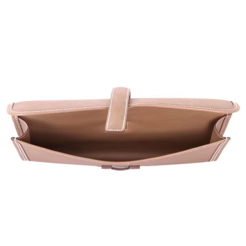 Hermes Etoupe Jige Elan clutch