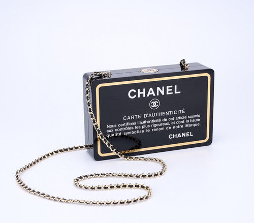 Chanel Minaudière Limited Edition Black Authenticity Card Gold-Tone Hardware