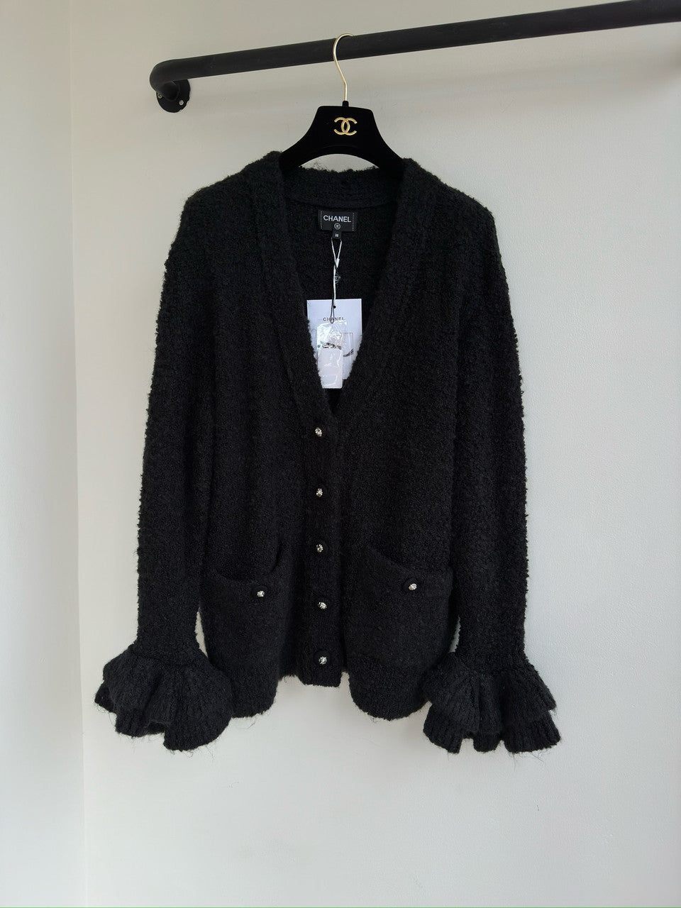 CHANEL FALL-WINTER 2024/25   CARDIGAN   Cashmere & Silk Black
