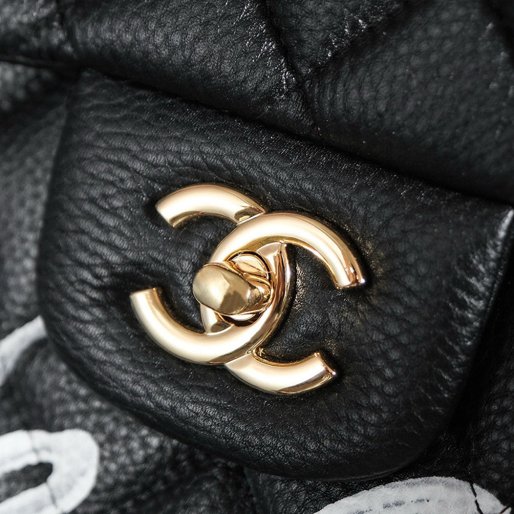 CHANEL G-DRAGON LIMITED EDITION GRAFFITI CLASSIC HANDBAG