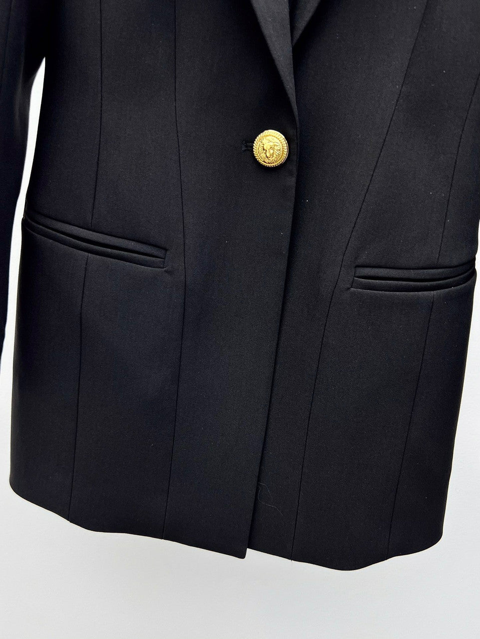Balmain Grain de poudre tailored dress Black