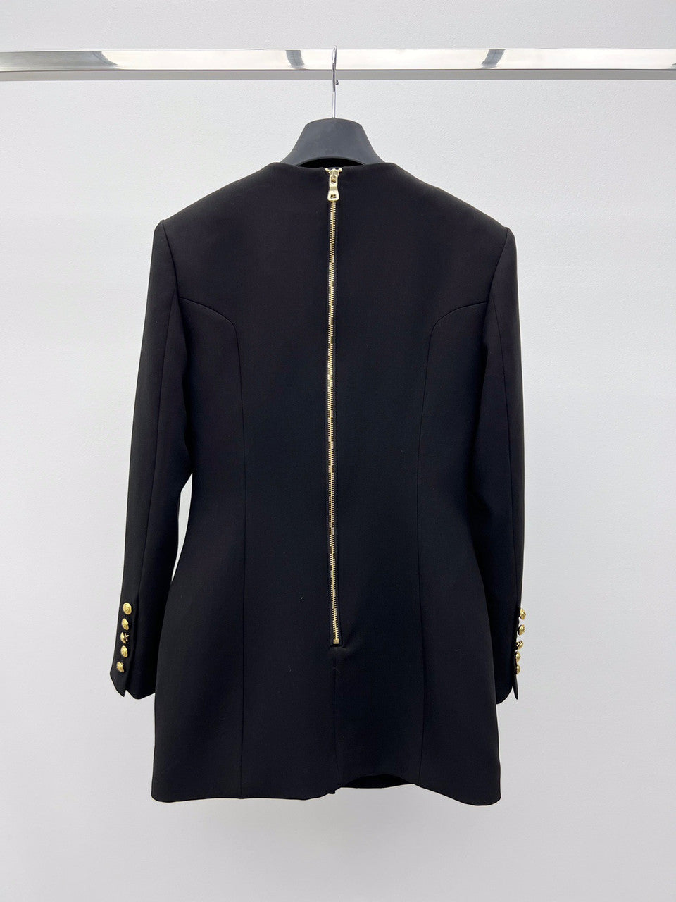 Balmain Grain de poudre tailored dress Black