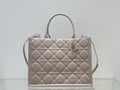 Christian Dior Medium Dior Book Tote Beige Macrocannage Calfskin (36.5 x 28 x 17.5 cm)