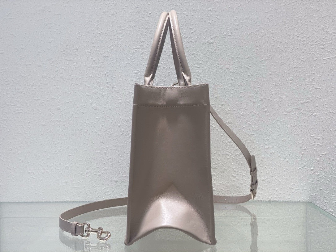 Christian Dior Medium Dior Book Tote Beige Macrocannage Calfskin (36.5 x 28 x 17.5 cm)