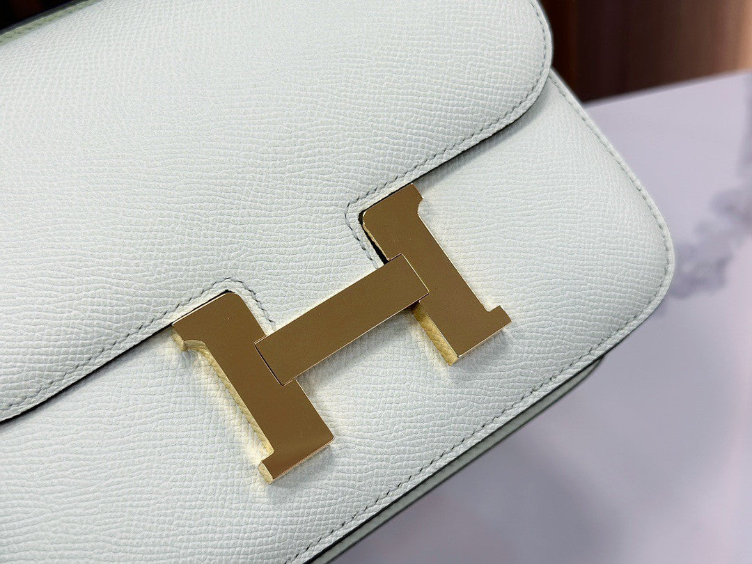 Hermes vert fizz  Constance 19cm Epsom Gold Hardware