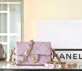 CHANEL FALL-WINTER 2024/25   SMALL FLAP BAG PURPLE