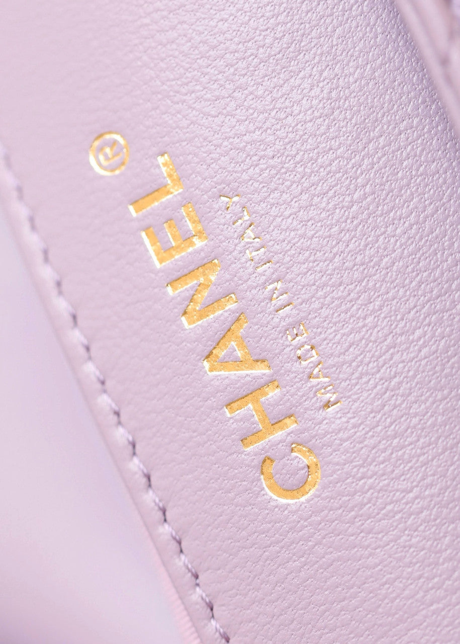 CHANEL FALL-WINTER 2024/25   SMALL FLAP BAG PURPLE