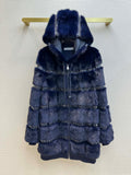 Valentino Rockstud Mink  Coat