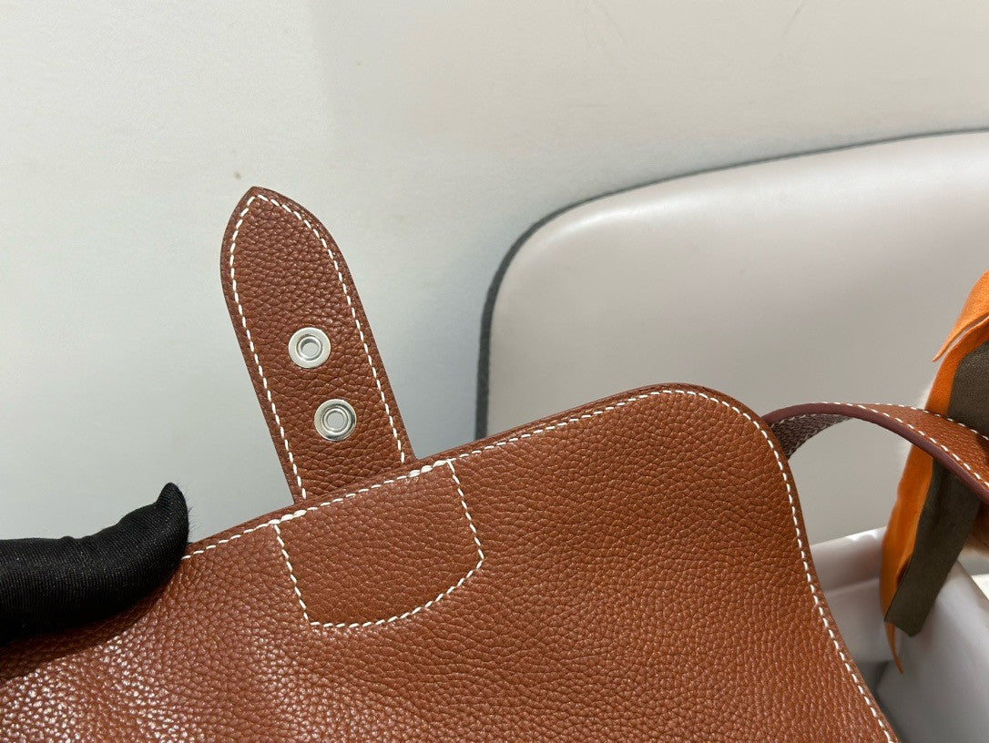 Hermes Sac a depeches 21 bag Gold Togo Leather Hermes