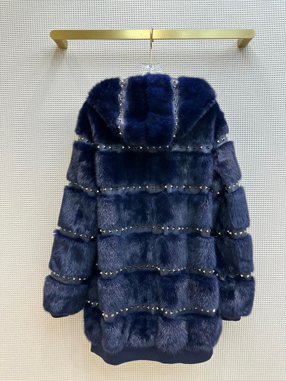 Valentino Rockstud Mink  Coat