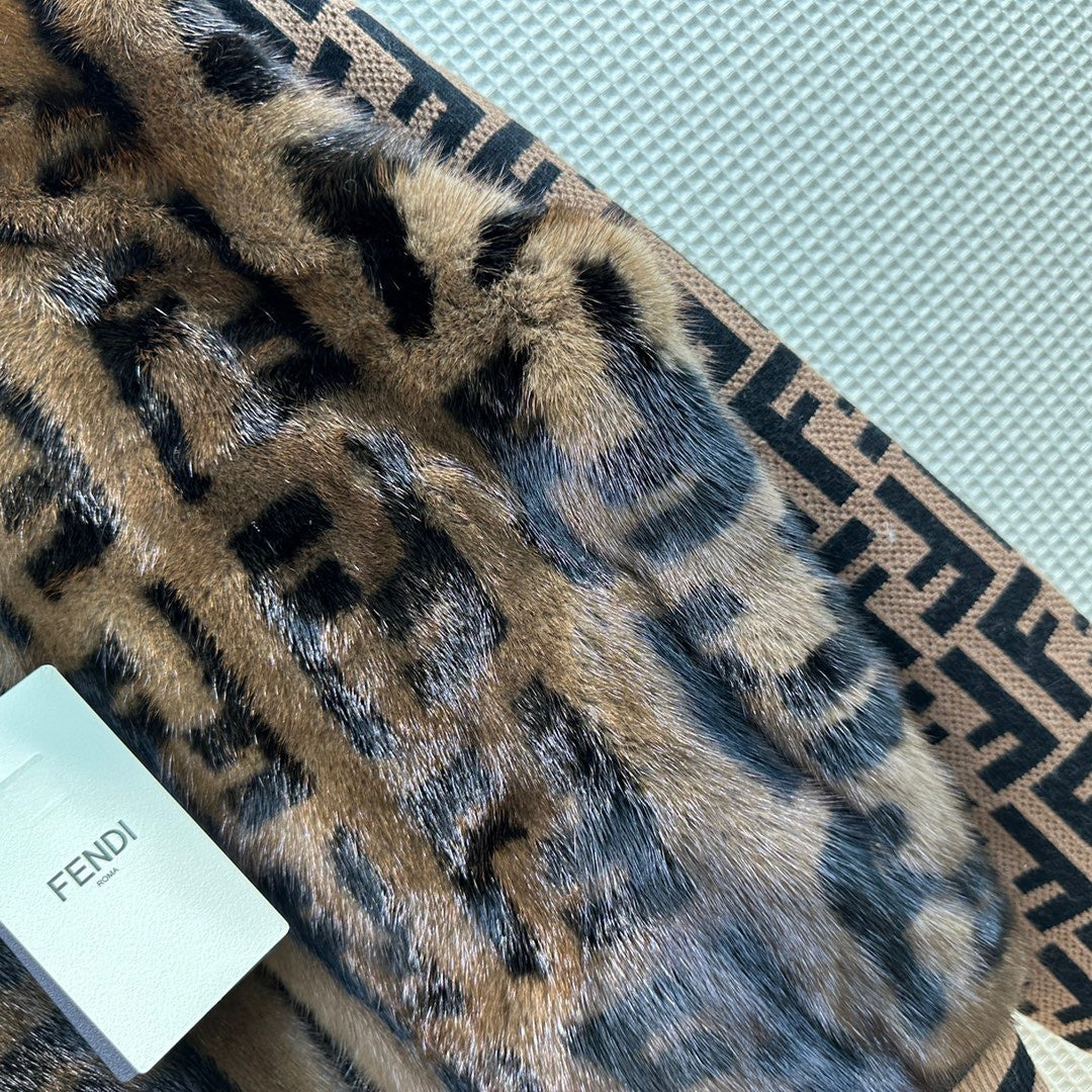 Fendi Bomber jacket Brown mink bomber