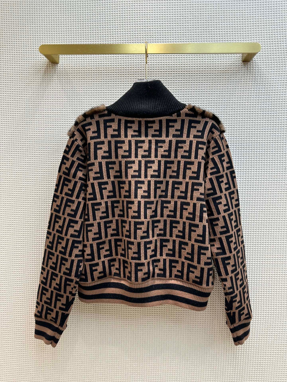 Fendi Bomber jacket Brown mink bomber