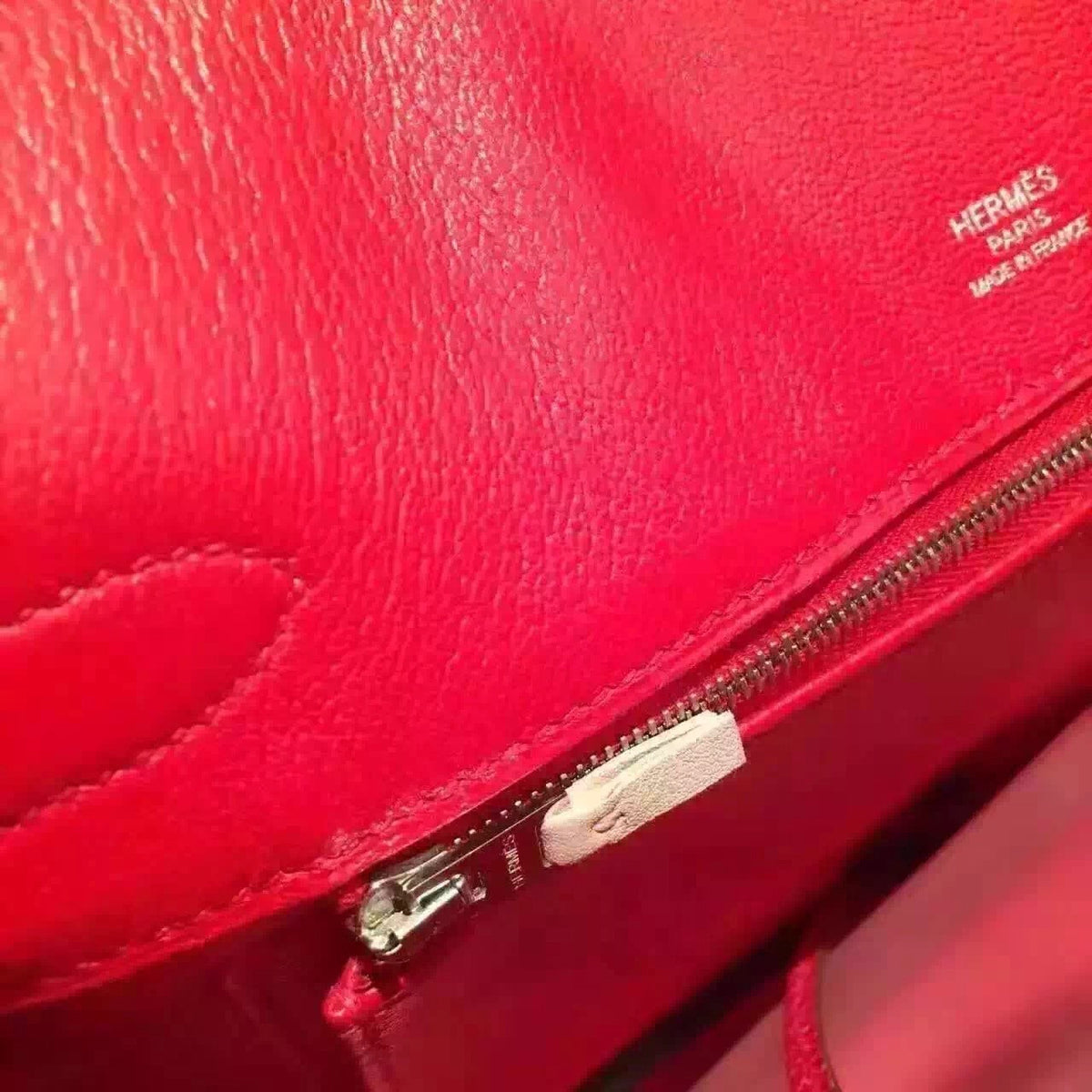 Hermes Limited Edition Rouge Vif Rose Dragee Ghillie Kelly 32cm Lizard Palladium Hardware