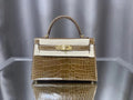 Hermes Olive Mini Kelly II 20 Alligator Gold Hardware