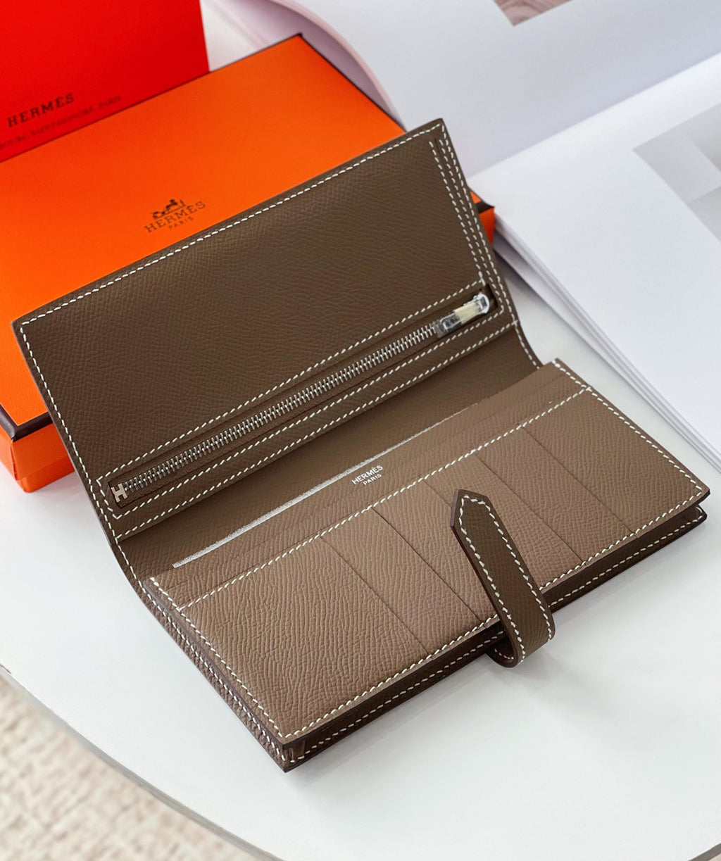 Hermes Bearn wallet Etoupe Epsom