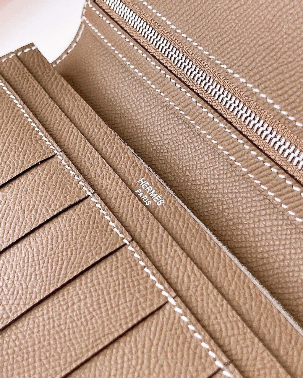 Hermes Bearn wallet Etoupe Epsom