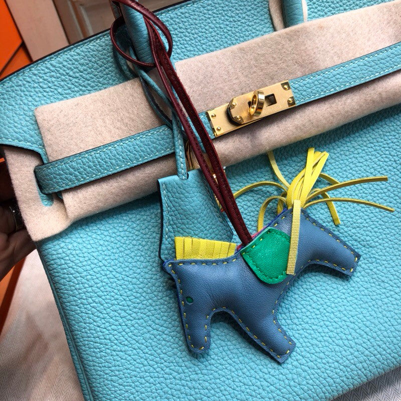 Hermes Blue Atoll 3P Birkin 25cm Togo Gold Hardware