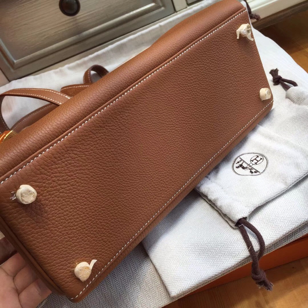 Hermes Gold Kelly 28 cm Togo Gold Hardware