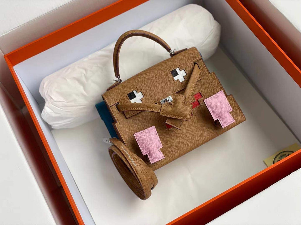 Hermes Kellydole Picto Gold/Pink/Blue（Kelly Idole Doll Bag 2022 ）