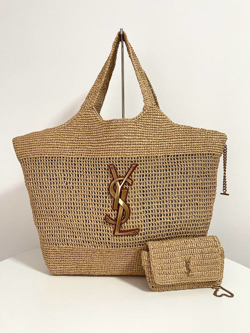 Saint Laurent ICARE IN RAFFIA