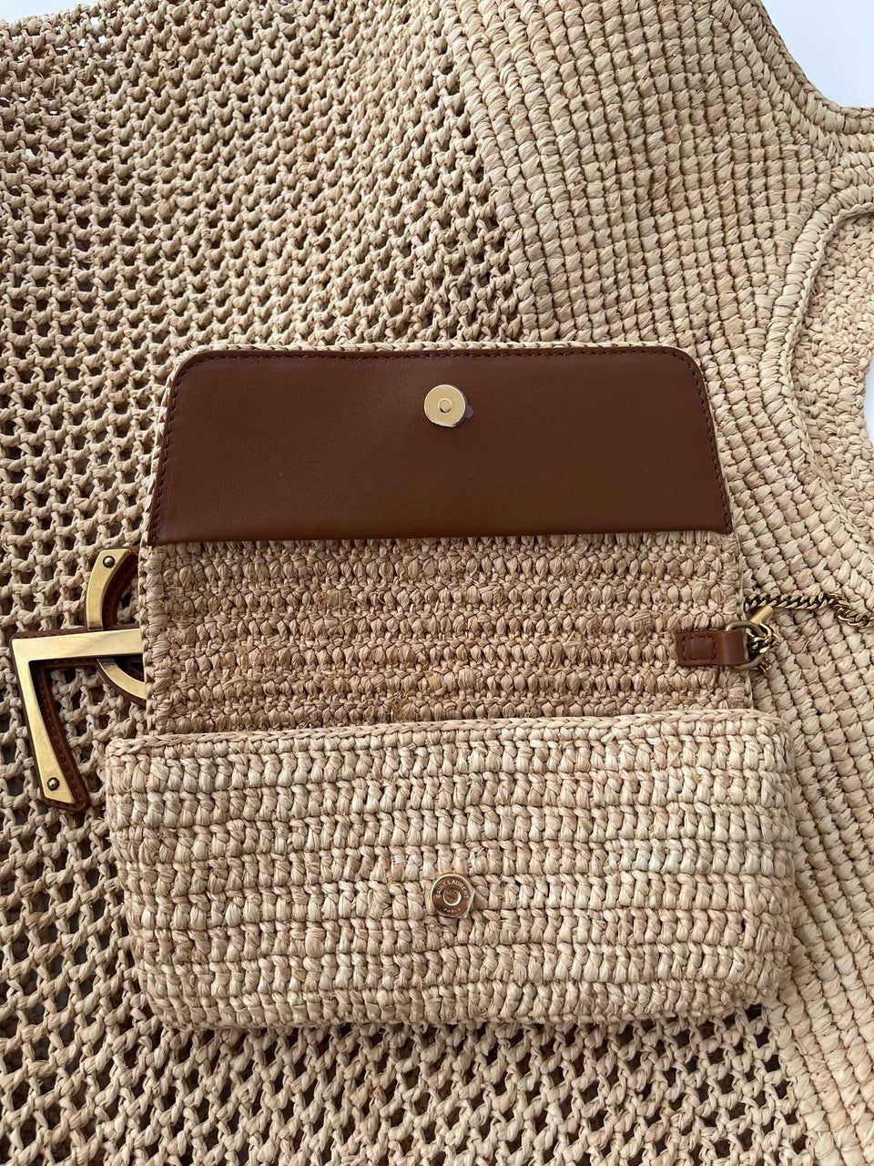 Saint Laurent ICARE IN RAFFIA