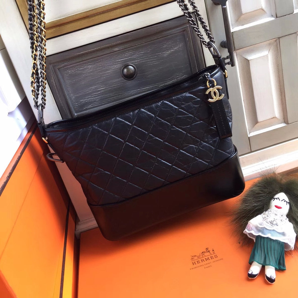 Chanel's Gabrielle Hobo Bag Black