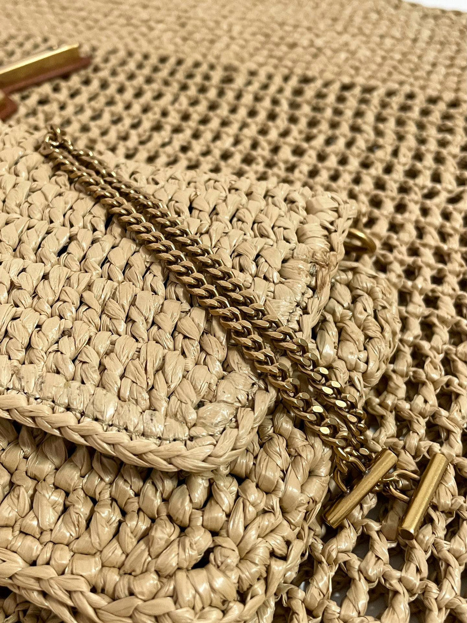 Saint Laurent ICARE IN RAFFIA