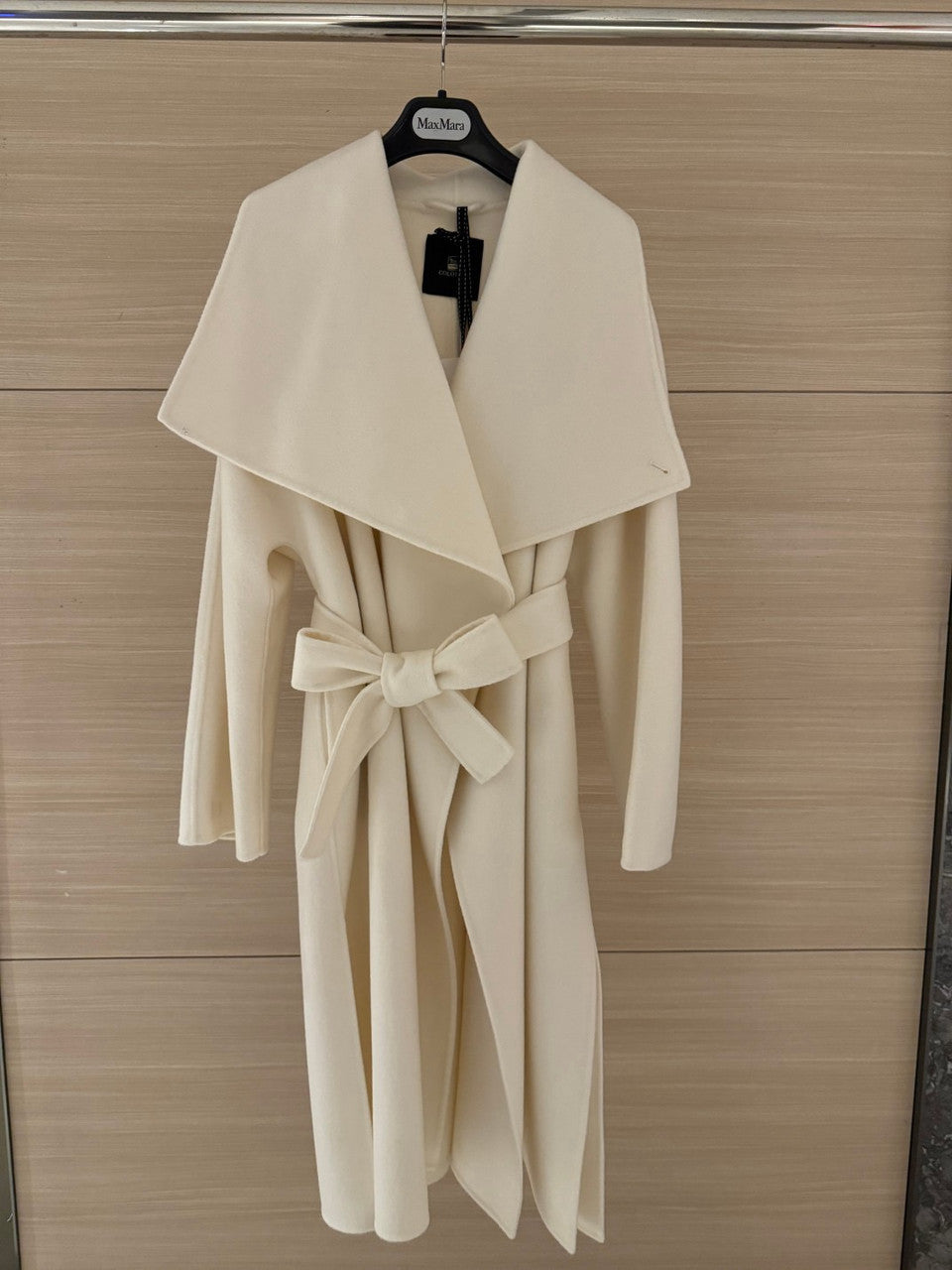Colombo WHITE DOUBLE CASHMERE COAT