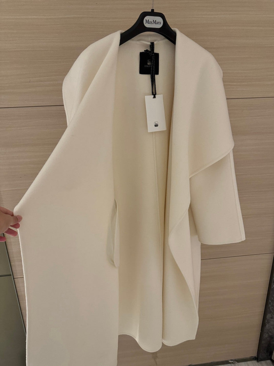 Colombo WHITE DOUBLE CASHMERE COAT