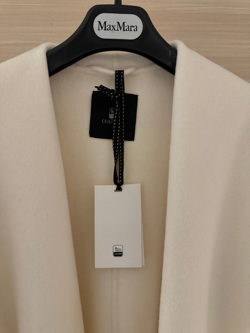Colombo WHITE DOUBLE CASHMERE COAT