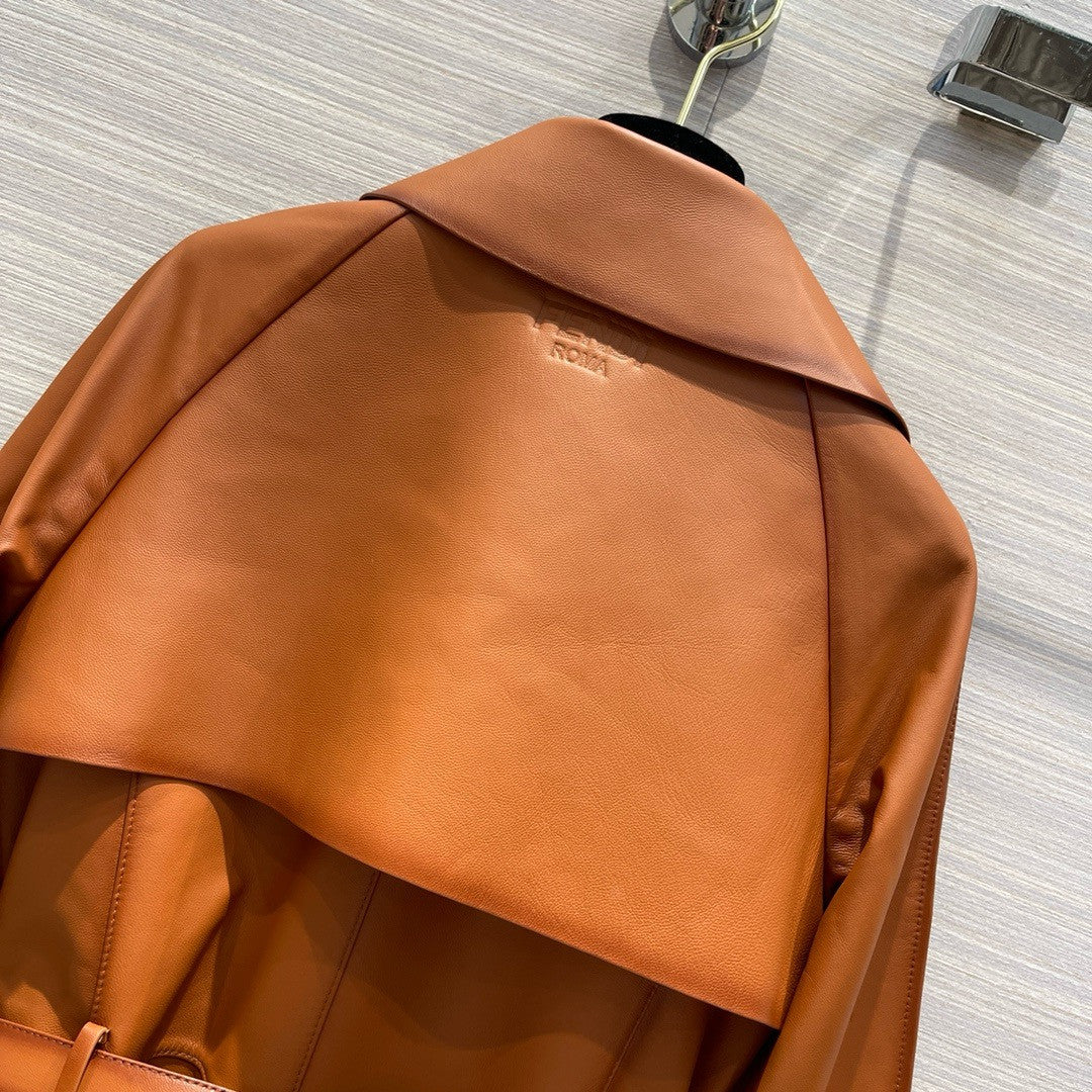 Fendi Blouson Brown leather jacket