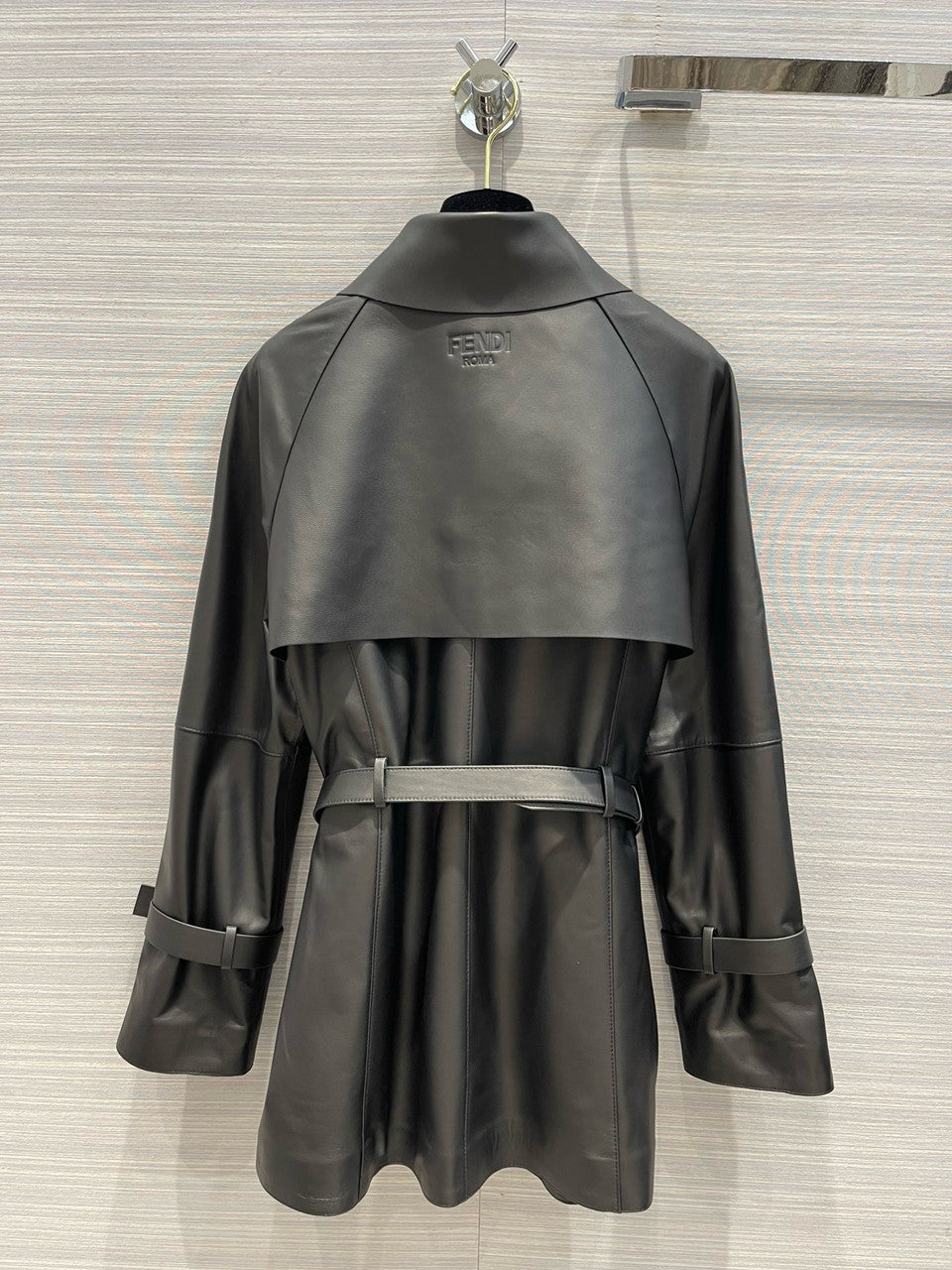 Fendi Blouson Black leather jacket