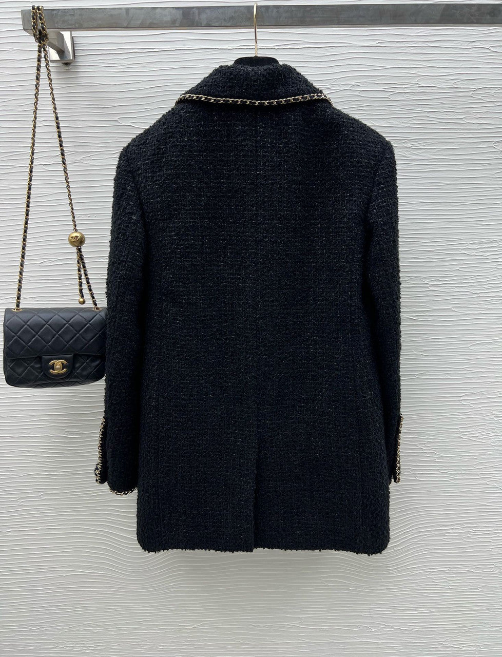 Chanel  Iridescent Tweed Black jacket fw2023