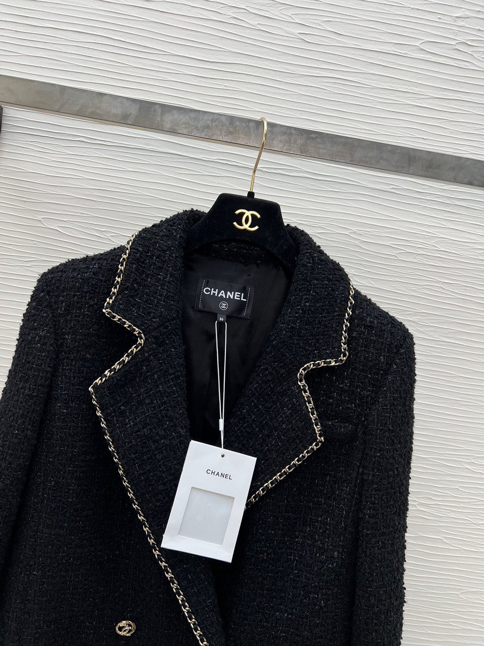 Chanel  Iridescent Tweed Black jacket fw2023